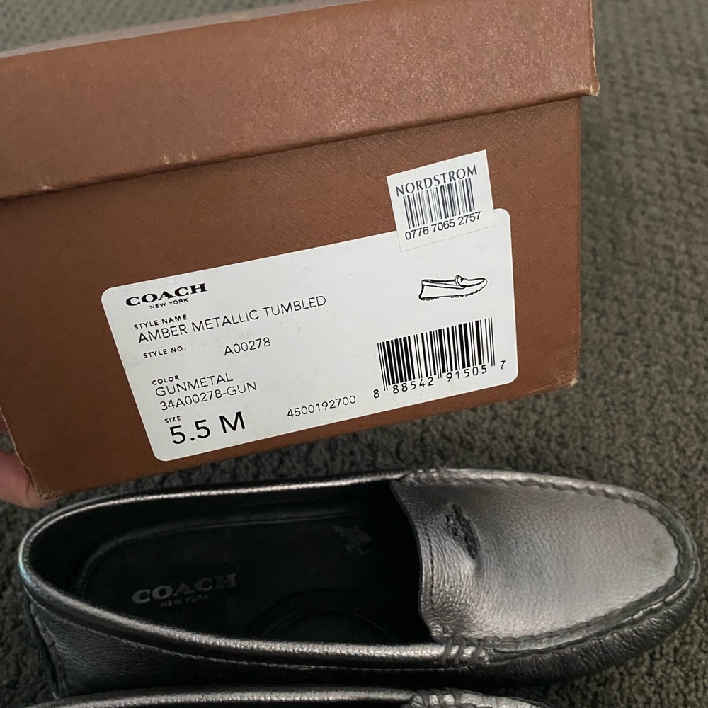 Coach silver loafers - Picture 5 of 6